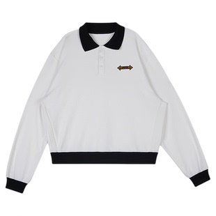 【蔡徐坤同款】AVIA爱威亚2025新款polo翻领卫衣男女同款长袖上衣