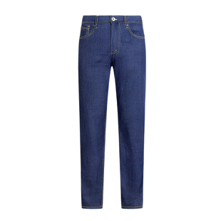 圣得西男士直筒弹力牛仔裤2025年冬季新新款合体中腰百搭休闲长裤