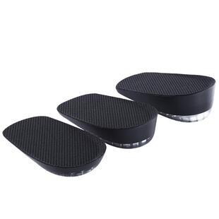 硅胶增高鞋垫女款踩屎感隐形半垫男生德训鞋皮鞋内增高黑色增高垫