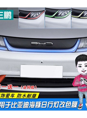 比亚迪海豚改色膜车灯贴改装装饰
