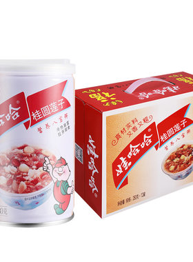 娃哈哈桂圆莲子八宝粥280g*12罐哇哈哈速食即食早餐粥整箱包邮BY