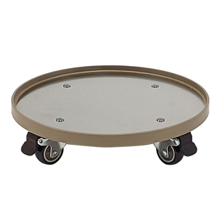 花叶®软挡边不锈钢移动底托电器风扇净化器带万向轮托架圆形底托