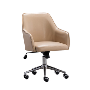 简约电脑椅前台直播椅子舒适升降办公椅久坐护腰会议椅轻奢转椅