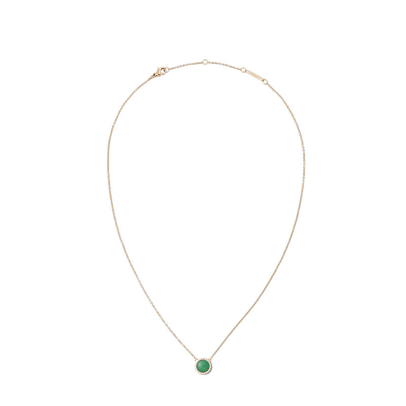 DW项链女天然彩色宝石吊坠