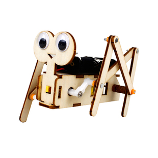 小爬虫机器人木质手工拼装小学生科学实验科技小制作发明DIY材料