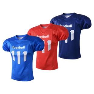 美式橄榄球训练罩衣成人儿童防刮伤套甲球衣外套可定制LOGO号码款