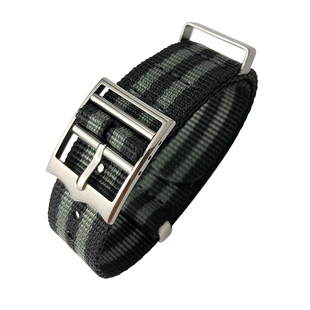 尼龙帆布表带适用帝舵碧湾启承蓝红黑盾万国飞行员欧米茄海马22mm