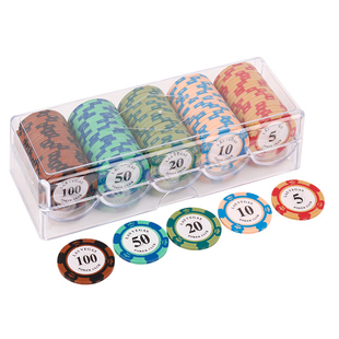 棋牌室专用筹码币德州扑克黏土皇冠筹码麻将专用积分代币