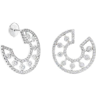 debeers戴比尔斯白金钻石耳环