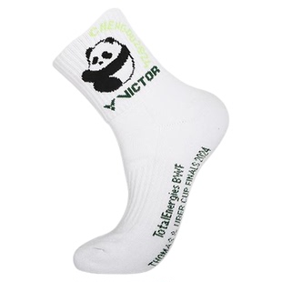 胜利VICTOR威克多羽毛球袜汤尤杯大赛联名男女款吸汗透气TUC2409