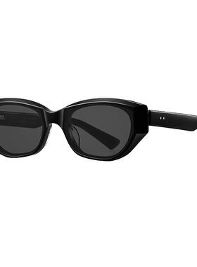 复古猫眼钛偏光防紫外线墨镜