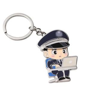 蜀黍家因公致秃钥匙扣原创设计车钥匙挂件精致礼盒便携包包小挂饰