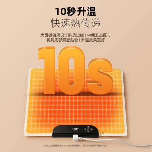 圆形多功能加热垫方形暖菜板硅胶柔性可折叠热销food warmer