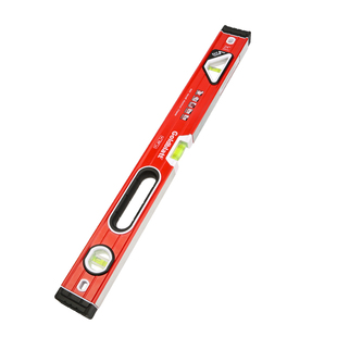 固百特铝合金水平尺高精度实心靠尺反射水泡工业小加长加厚防摔