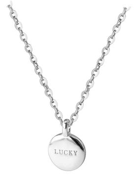 925银简约字母百搭气质项链女