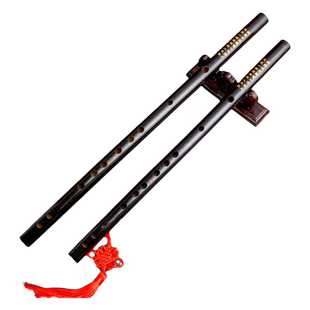 初学黑色笛子f调苦竹笛C/D古风竹笛入门e横笛演奏g调成人f专业