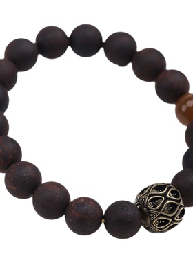 【暮秋色】缅甸小叶降真香1.0黄油麻丝糖玉单圈手串手链新中式￥