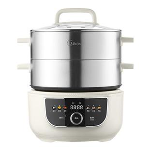 美的电蒸锅多功能一体蒸锅火锅煮锅家用不锈钢蒸汽锅蒸菜电蒸箱