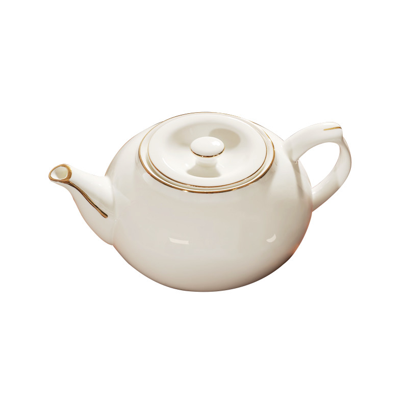 金边饭店餐厅印字泡茶壶定制logo