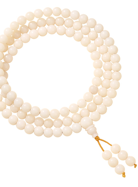 【108颗】天然白玉菩提手串
