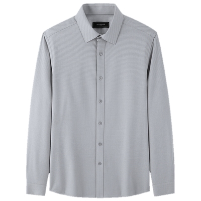 雅戈尔八字领长袖商务绅士衬衫