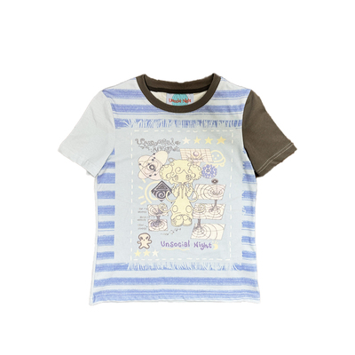 奥利蛙联名高克重印花短袖