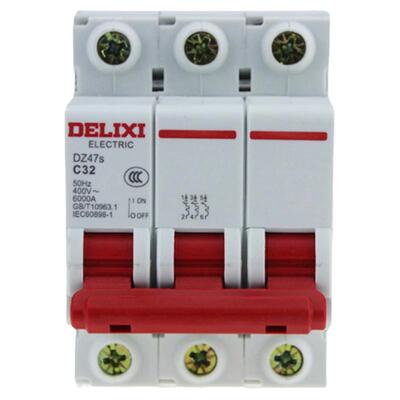 德力西小型32a三相断路器
