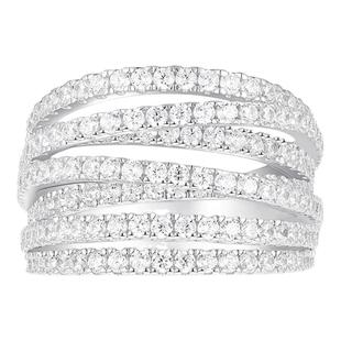 APM Monaco多圈银戒指时尚个性设计感情侣对戒生日礼物