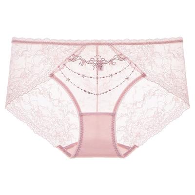曼妮芬低腰低角裤蕾丝透气内裤