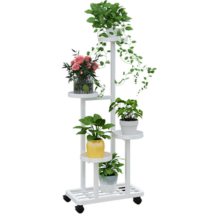 可移动花架子客厅落地式阳台花架置物架花盆托架铁艺植物架摆放架