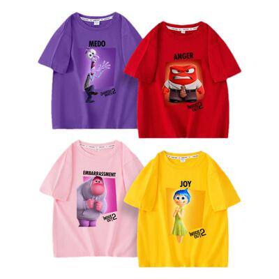 头脑特工队衣服儿童夏天短袖T恤