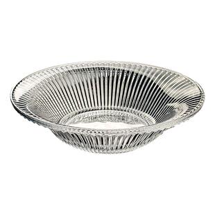 水晶玻璃碗水果盘沙拉盘子盆果盘透明家用精致轻奢高档大号高颜值