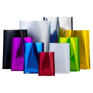 彩色平口袋大号铝箔包装袋镀铝袋子粉末袋泊液体面膜袋试用装定制