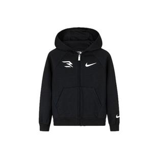 Nike 3brand童装儿童春季开襟卫衣男童2026新款保暖外套N32442174