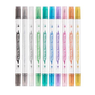 彩色软毛金属珠光笔手账闪光笔
