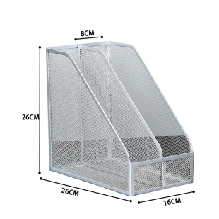 金属文件框文件架办公室多层文件夹收纳盒书架桌面文具资料置物架