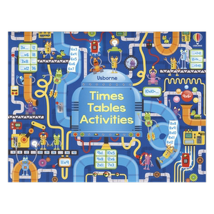 Usborne Times Tables Activity Pad 尤斯伯恩 乘除法活动书 可撕页大开本 趣味学乘除法 幼儿数学启蒙  英文原版进口儿童图书