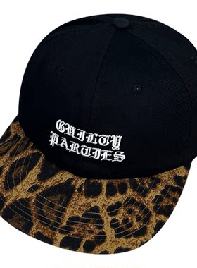 美式复古迷彩拼色豹纹平檐鸭舌帽