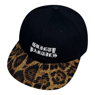 美式复古迷彩拼色豹纹梵文字母平檐鸭舌帽男女街头嘻哈潮牌棒球帽