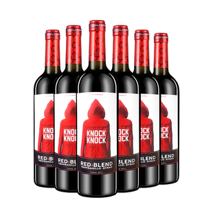 奥兰小红帽干红葡萄酒750ml*6西班牙原瓶进口红酒整箱半甜热红酒