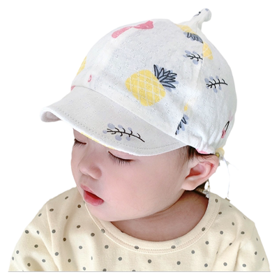 薄款遮阳防晒卡通儿童鸭舌帽