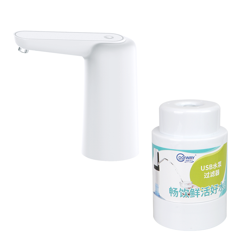 桶装水山泉水过滤小熊抽水器净水自来水电动家用污水过滤器上水器