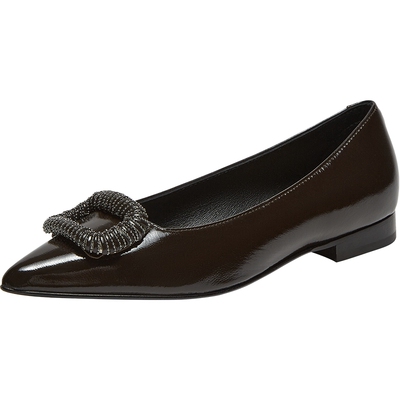 真美诗意大利进口羊皮浅口单鞋