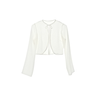 轻盈如梦~薄软垂坠法式chill极简高级蝴蝶结开衫通勤外搭防晒外披