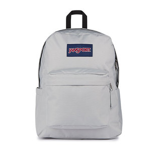 JanSport经典烟灰白雾凇浅灰电脑双肩包男书包女新废土风背包
