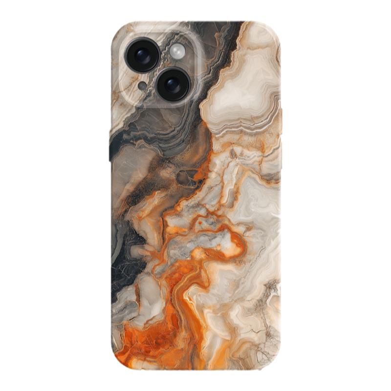 大理石岩层纹理适用于iphone15promax苹果15手机壳14质感肌理暖色16新款13/14pro的菲林壳高级感12