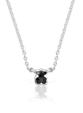 ICONCOLOR系列黑玛瑙小熊项链