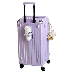 带刹车的万向轮行李箱三七开大容量双层防爆拉链拉杆箱30寸旅行箱