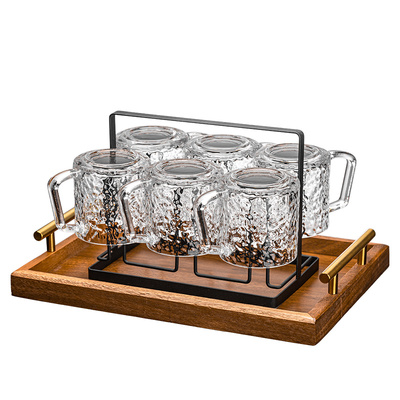 隔热玻璃杯带把手高级感轻奢