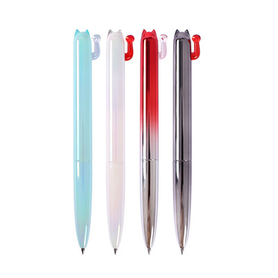 晨光开心猫中性笔双珠子弹头速干0.5mm学生低重心刷题笔AGPK7401